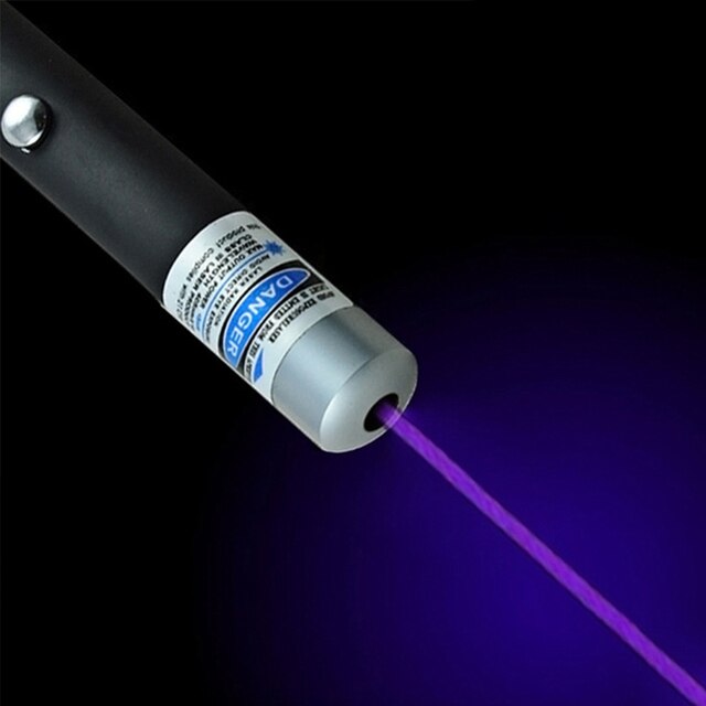 5MW High Power Green Blue Red Dot Teaching pen Powerful Guide pen 405Nm 530Nm 650Nm Green PPT presentation pen: Purple