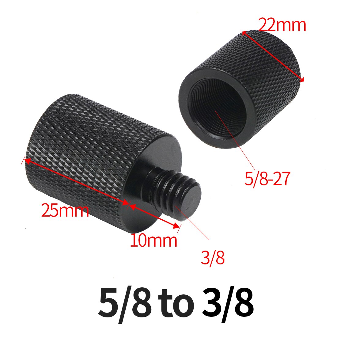 BGNing 1/4" to 3/8" 5/8" to 3/8" Male to Female Thread Screw Mount Adapter Tripod Plate Screw Plate Screw Mount for SLR Camera: TypeA for Mic