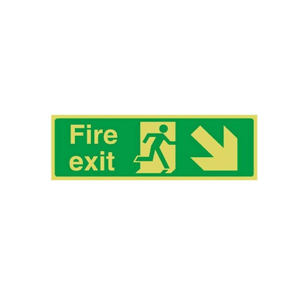 1pc lysende sikkerhedsadvarselskilt logo indkøbscenter hotel kælder exit skiltning til vejledning transport: 6