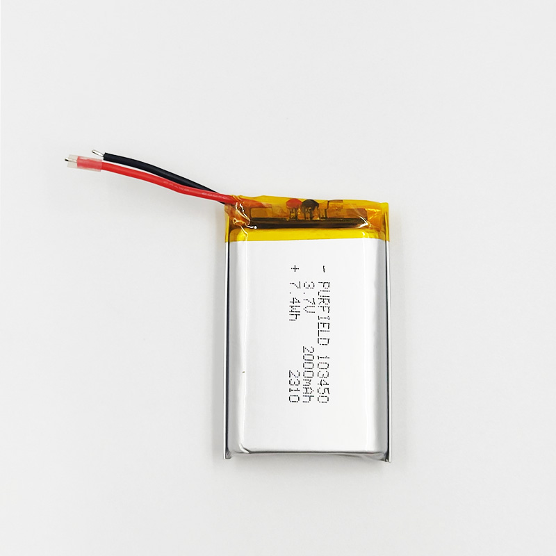 3.7V 2000mAh Lithium Polymer Rechargeable battery For power bank electronic Battery 103450 Li-Polymer Batteries: Gold