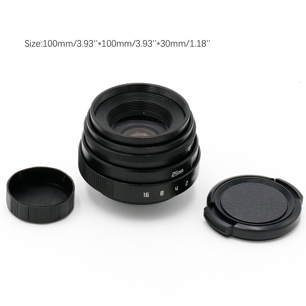 Mini 35mm F1.6 APS-C lente de TV/lente CCTV para 16mm C montaje de Sony A6500 A6400 A6300 A6000 A5100 A5000 NEX-6 NEX-7 NEX-5T NEX-5R NEX-3N