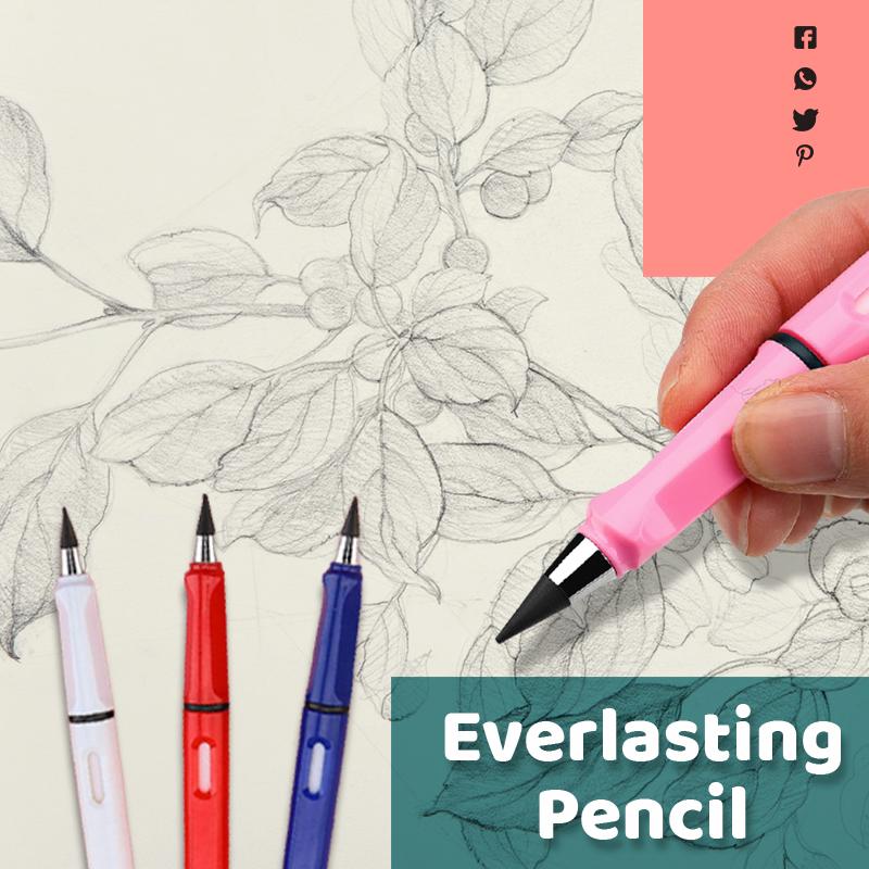 Office Everlasting Pencil Reusable Unlimited Writing Eternal Inkless Pen Painting Replaceable Nib Head No Sharpening Student