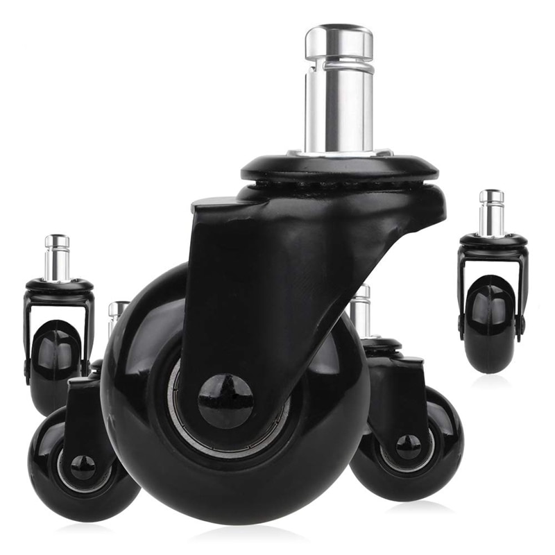 5 Stck Ersatz Stuhl Zauberer Räder 2 zoll, schwer Pflicht Räder mit Stecker-in der Stamm 7/16X7/8 zoll, Ruhig und Glatt rollen: Ursprünglich Titel