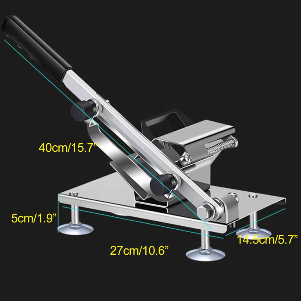 Manual / Auto Meat slicing machine Alloy+Stainless steel Household Manual Thickness adjustable meat and vegetables slicer: Auto