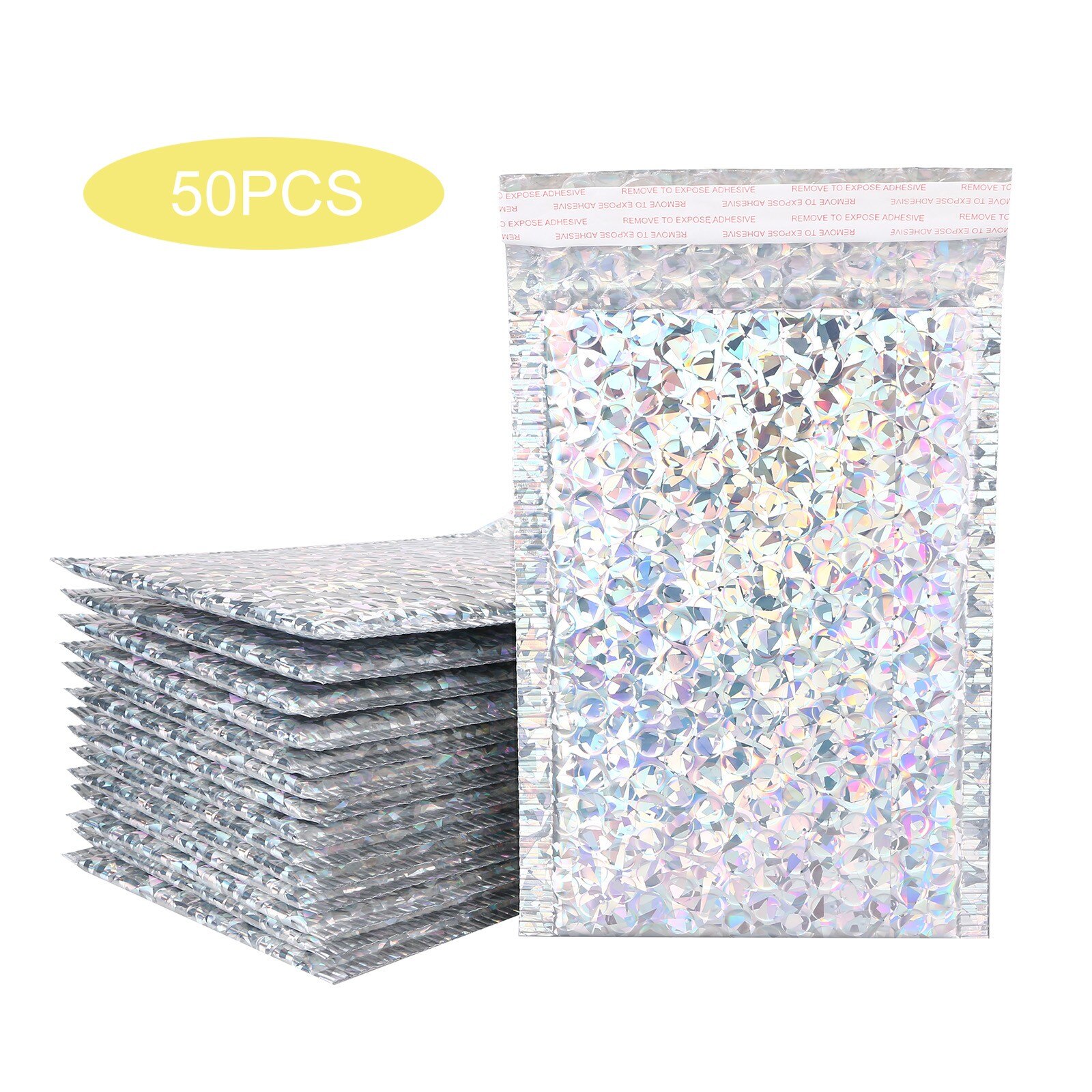 50Pcs Poly Bubble Envelop Kleuren Mail Verpakking Tassen Enveloppen Gevoerd Poly Mailer Self Seal Kleur Internet Tassen Mailers