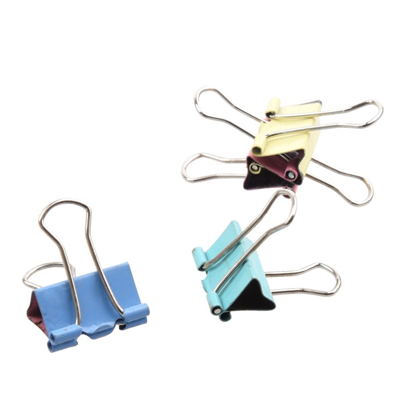 40Pcs 19mm Farbigen Binder Clips & 50 Stück 25mm Wäscheklammern Bunte Memo Clip Foto Ordner Holz Clip scratch Clip