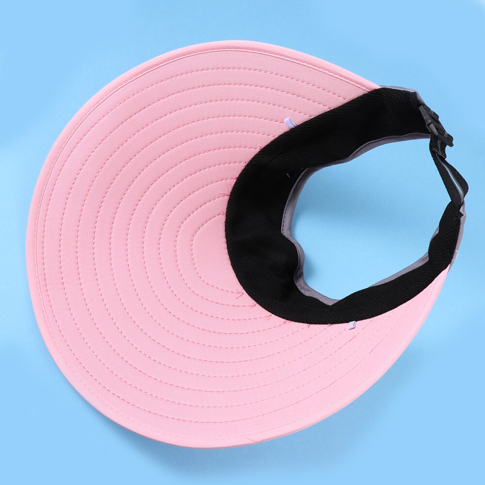 Sports Tennis Cap Summer Outdoor Cap Folding Hat All-matching Cap for Men (White Hat and Black)