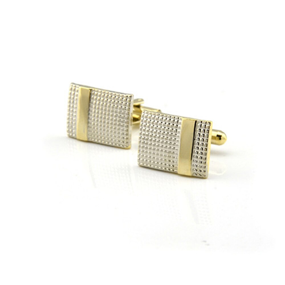 Herren Schmuck Manschettenknöpfe Formale Gold Silber Business Manschette Links Hochzeit Party: A81-Gold
