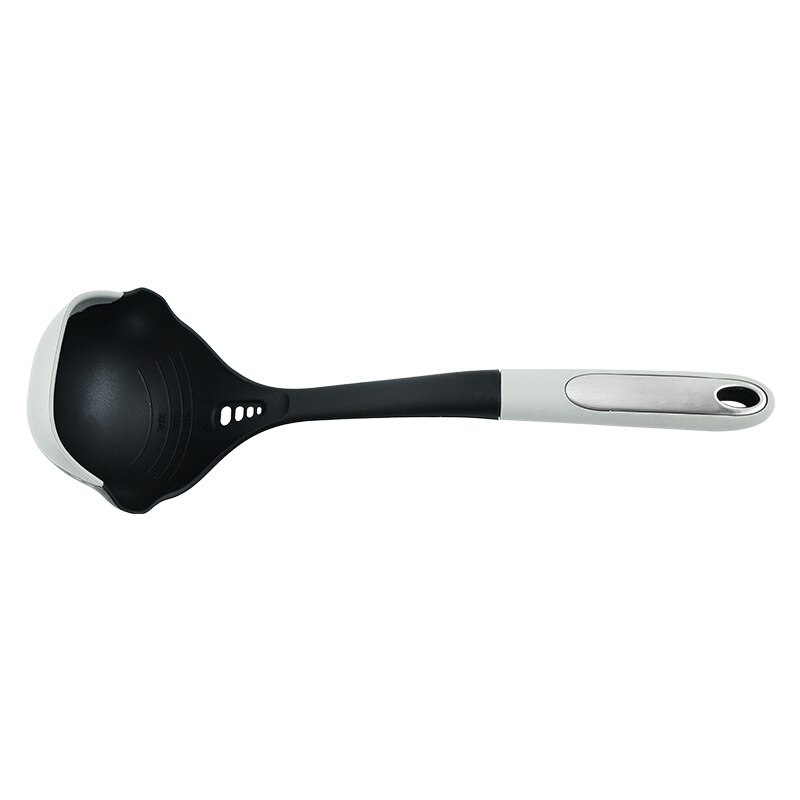 Silicone Non-stick Cooking Set Kitchenware Cookware Heat Resistant Kitchen Utensils Accessories Spatula Spoon Baking Tools: soup spoon