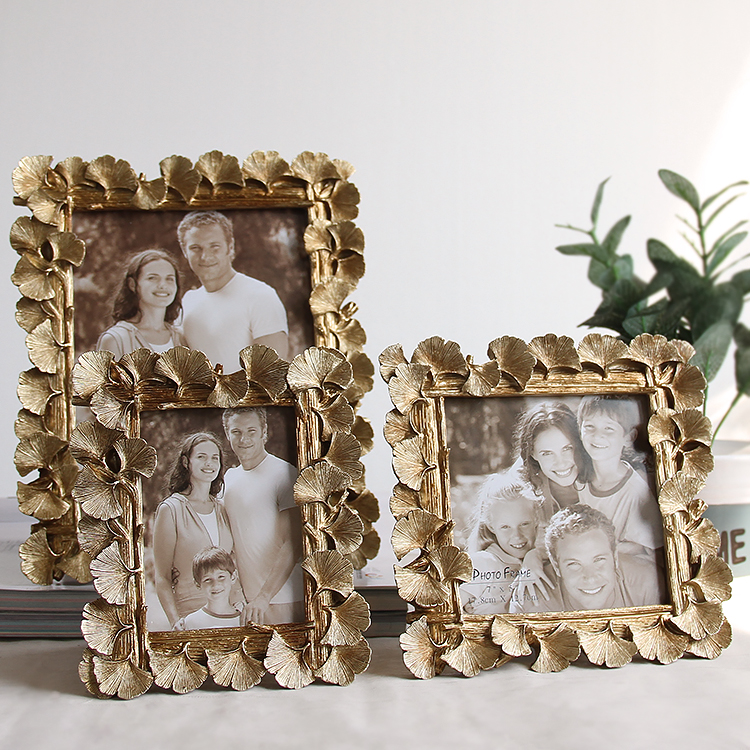 Ginkgo Leaf Resin Picture Frame, Graduation Photo Frame