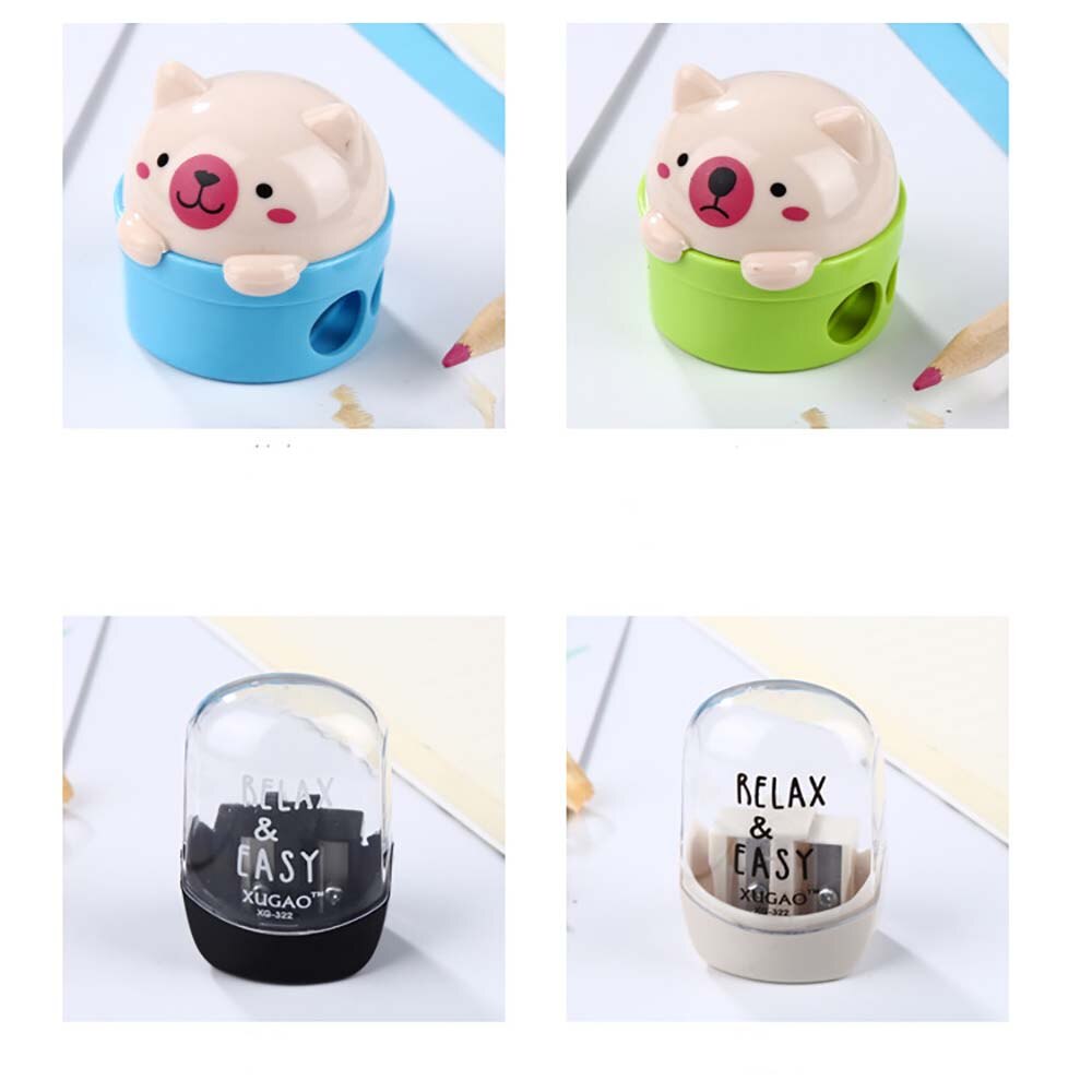 1PC Kawaii Animals Pencil Sharpener Cartoon Student Pencil Sharpener For Kids Stationery School Supplies