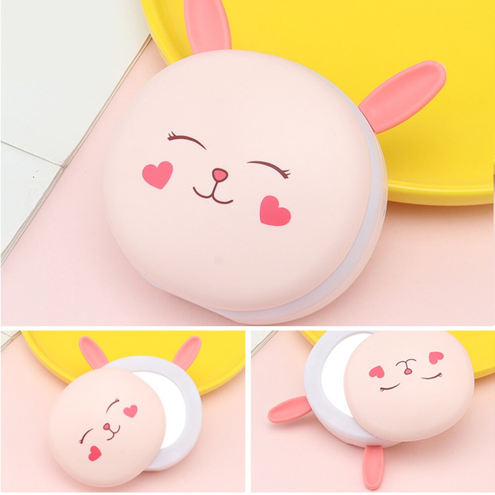 Calentador de manos eléctrico LED recargable por USB 3 en 1, práctico calentador de manos Mini, producto de calentamiento del hogar con espejo de maquillaje para niñas