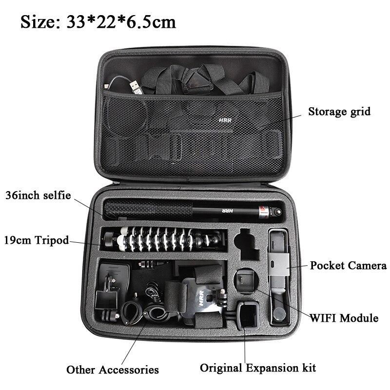 OSMO POCKET Portable Carry Storage Bag Protective Case Box Large Size Handbag For dji Osmo Pocket Accessories Camera Travel Bag