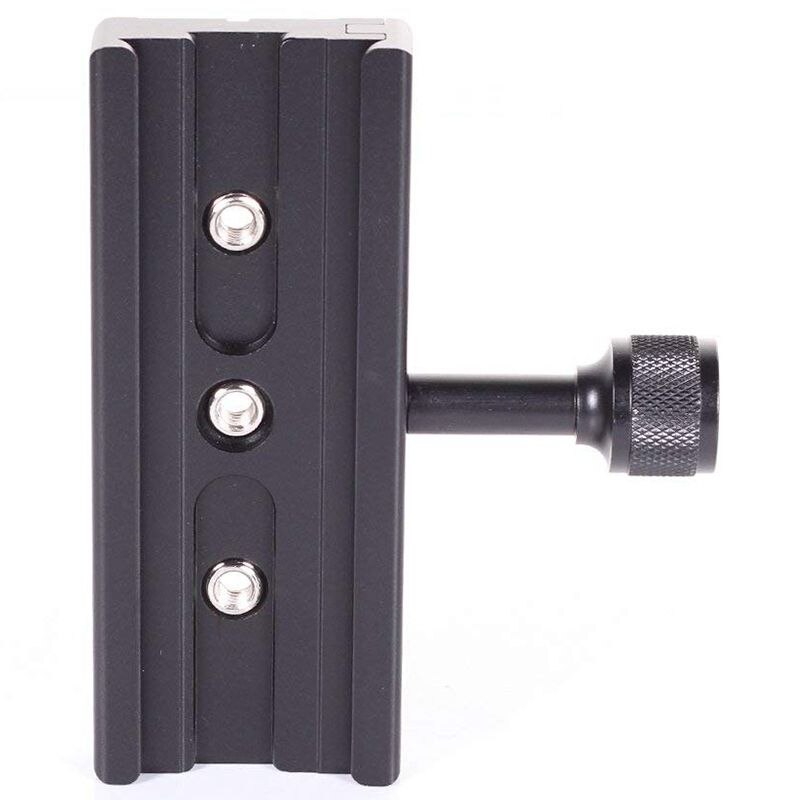 QR-120 Clamp Adapter For Quick Release Plate 1/4in 3/8in Arca SWISS PU-50/PU-60/PU-100/PU-120/PU-150/PU-200 Benro Sunwayfoto Tri