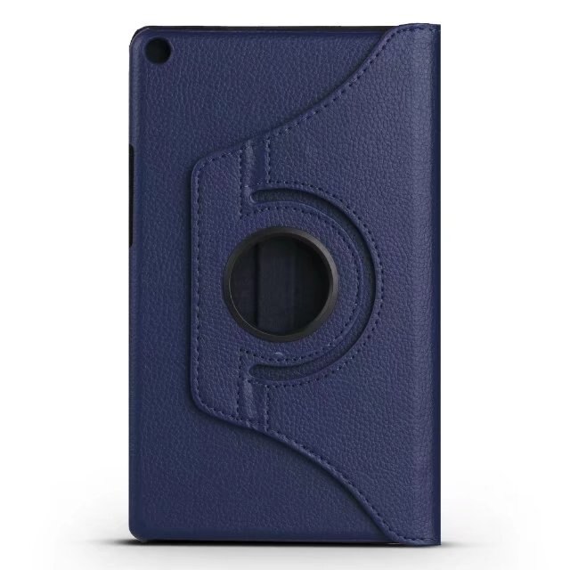 360 Rotating Case for Huawei MediaPad T3 8.0 KOB-L09 KOB-W09 Stand Smart Cover PU Case for Honor Play Pad 2 8 inch Tablet Case: Navy Blue