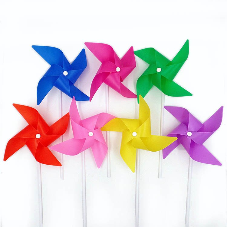 20 Stks/partij Kleurrijke Plastic Windmolen Speelgoed Pinwheel Zelf-assemblage Windmolen Kinderen Speelgoed Huis Tuin Yard Decor Outdoor
