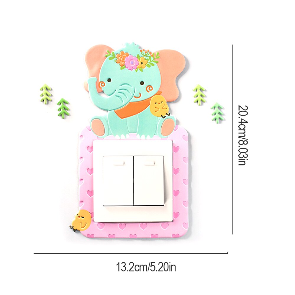 Leuke Eenhoorn Licht Schakelaar Stickers Cover,Interrupteurs Autocollant Commutateur: 9