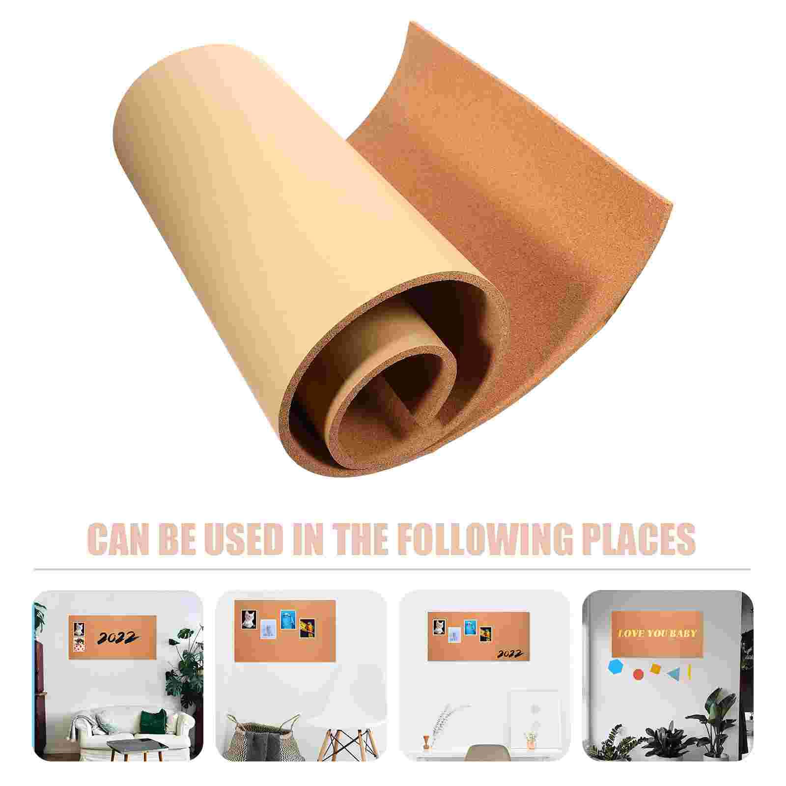 1 Set of Cork Boards Photo Wall Message Boards Self-adhesive Corkboard
