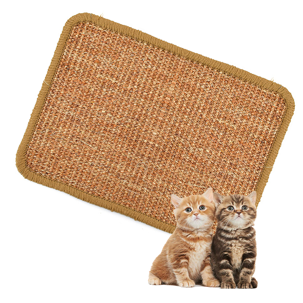 Natural Sisal Cat Scratching Mat Scratch Pad Cat Grinding Claws Protecting Furniture Scratching Mat Pet Cat Home