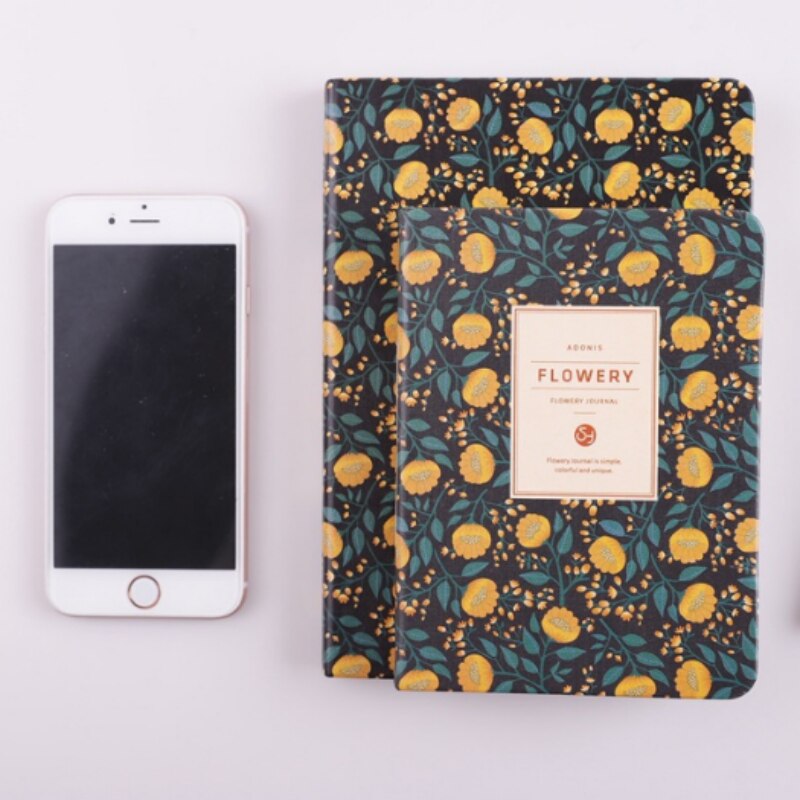 Yearly Agenda Planner Monthly Weekly Plan Portable A5/A6 Kawaii Pocket Notebook Cute Diary Flower Journal Office Stationery