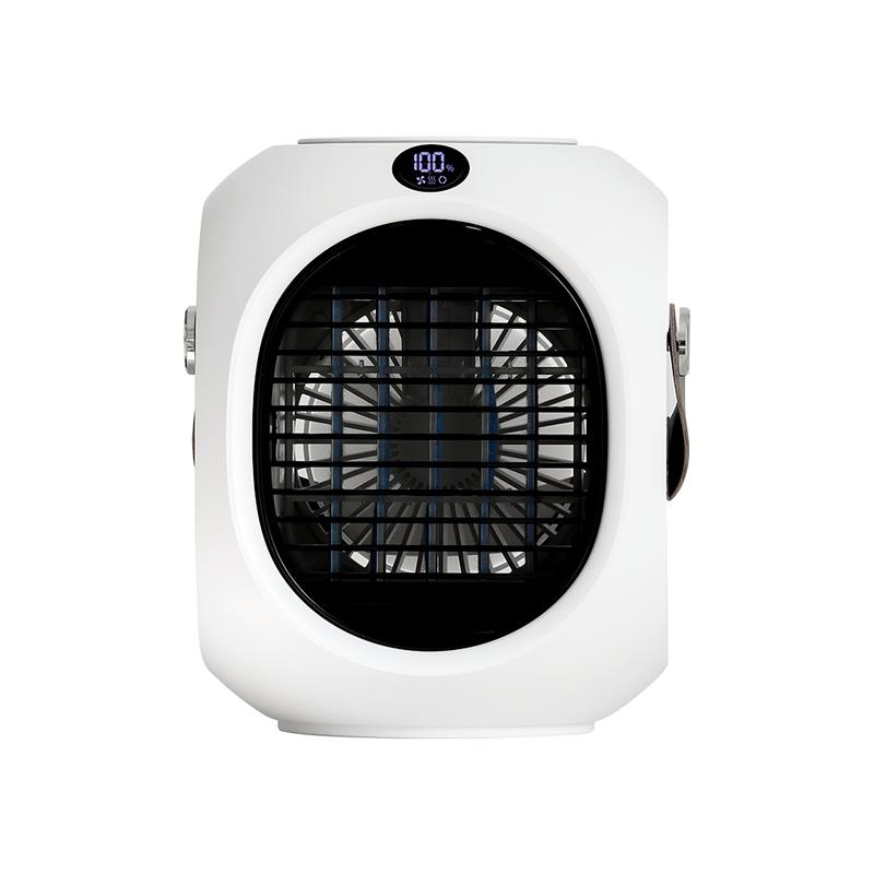 3 In 1 Mini Air Cooler Portable Air Conditioner With Handle Multifunctional Desktop Air Cooler With Humidifier Fan Light