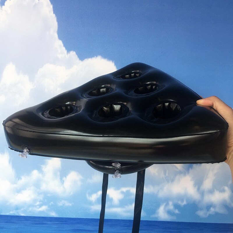 6 hullers oppustelig drinksholder pool float øl drikke køler bord bar bakke strand svømning sommer pool fest spand kopholder