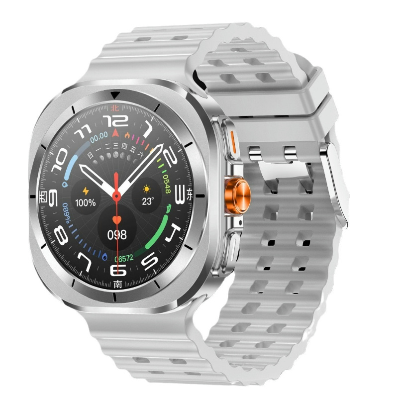 Outdoor Smartwatch Z7 Ultra with Android and IOS Titanium Metal Case with Heart Rate monitoring Bluetooth Phone Call 7-day Last: Coffee