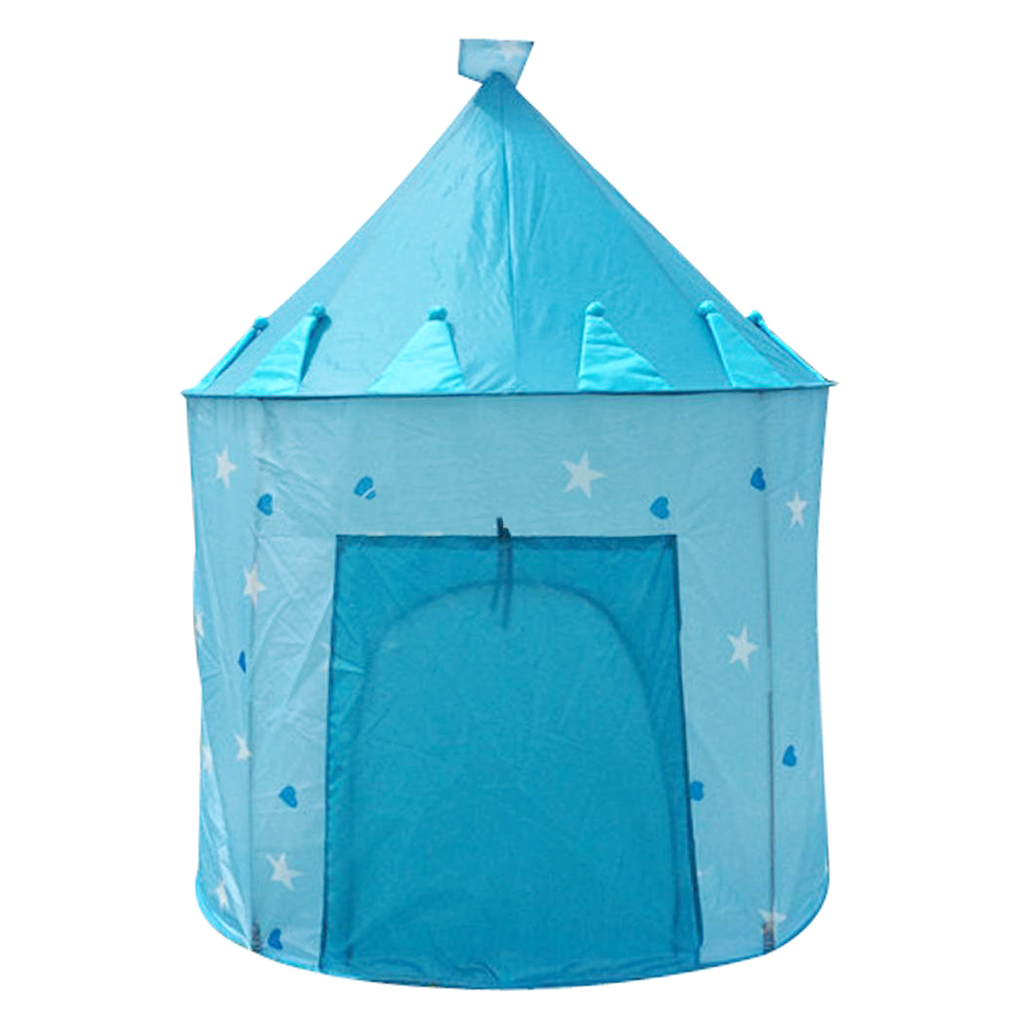 Draagbare Playhouse Slapen Dome Teepee Tent Kinderen Spelen Huis Roze/Blauw