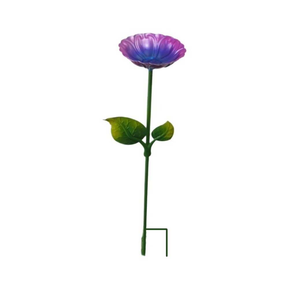 Dispensador de Ração para Pássaros em Formato de Flor de Ferro, Banheira para Pássaros de Grande Capacidade, Prato Durável para Alimentação de Pássaros, Banheira Conveniente para Pássaros no Quintal: Marfim