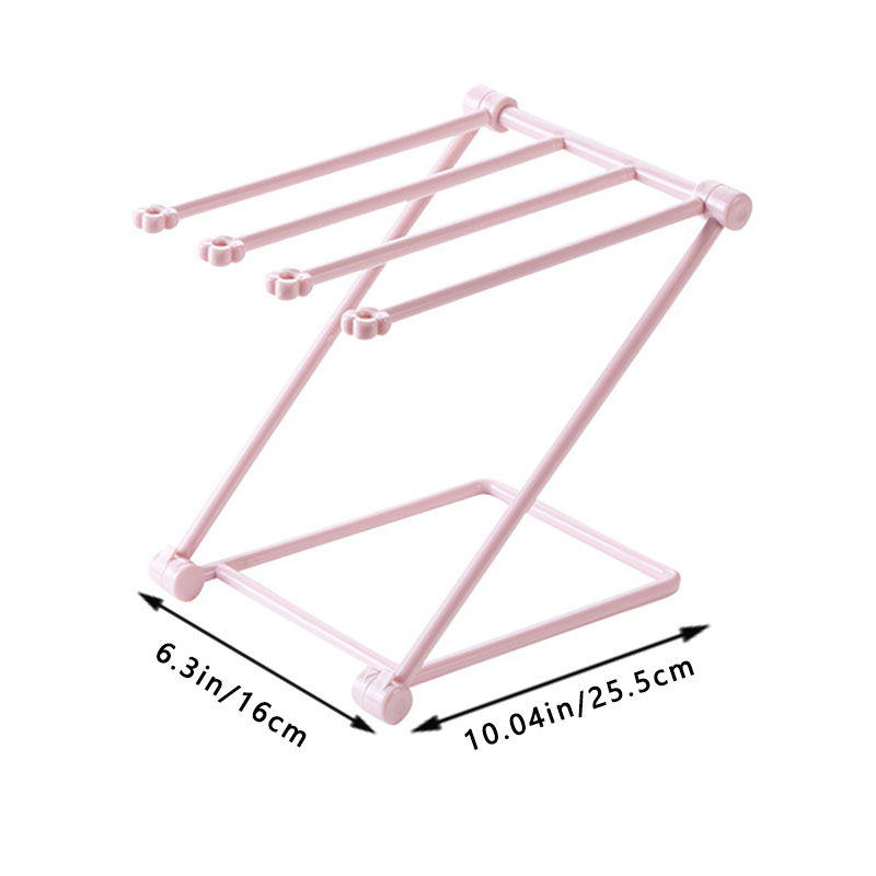Estante de almacenamiento de tela vertical plegable de escritorio, toallero de cocina, portavasos de encimera, estante de almacenamiento