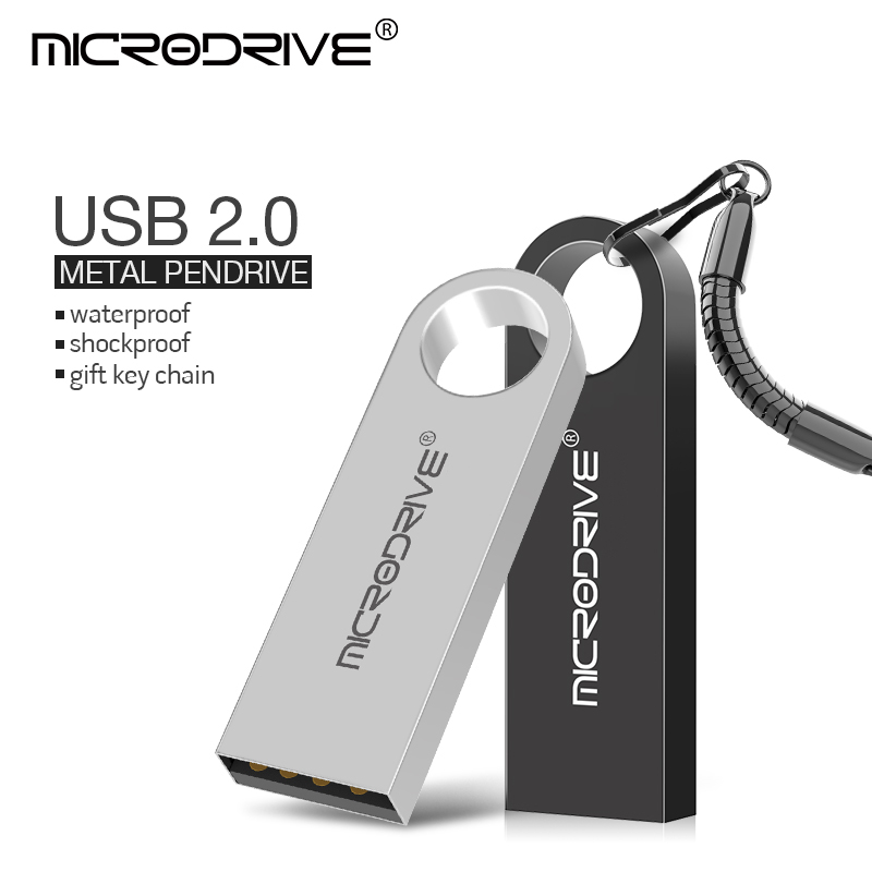 USB Sleutel vorm Pendrive Metalen Memory Stick 4GB 8GB 16GB 32GB 64GB 128GB Usb Flash Drive Pen Drive Flash Usb Disk Pen Drive