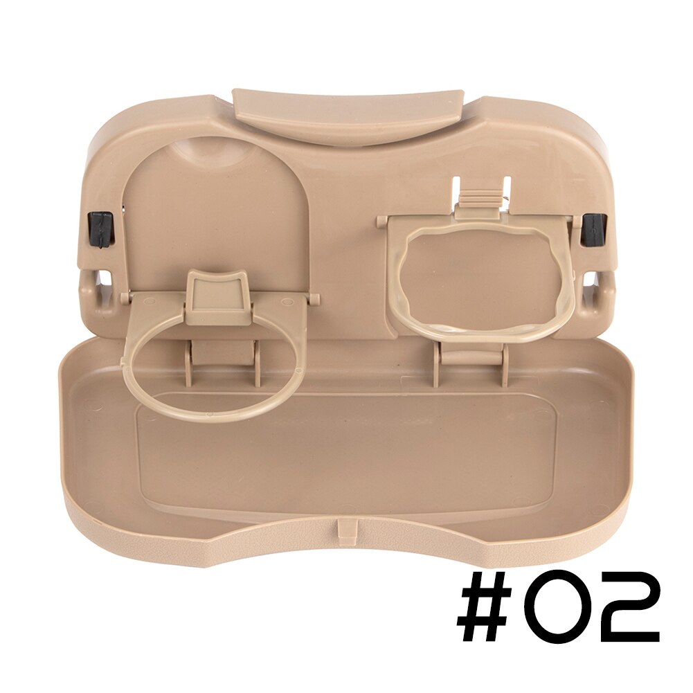 Folde bil bagsæde bord plast drikke mad rack kop holder bakke stand skrivebord: Beige