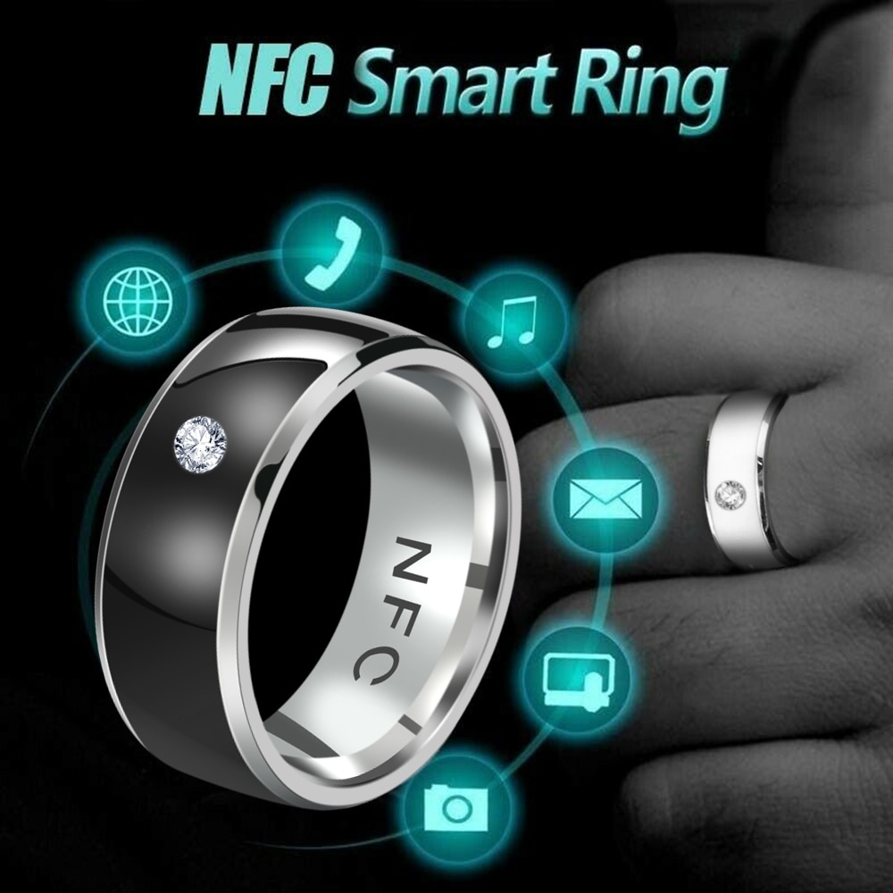 NFC multifonctionnel anneau de doigt Intelligent portable connecter équipement de téléphone Android étanche technologie intelligente anneau bijoux