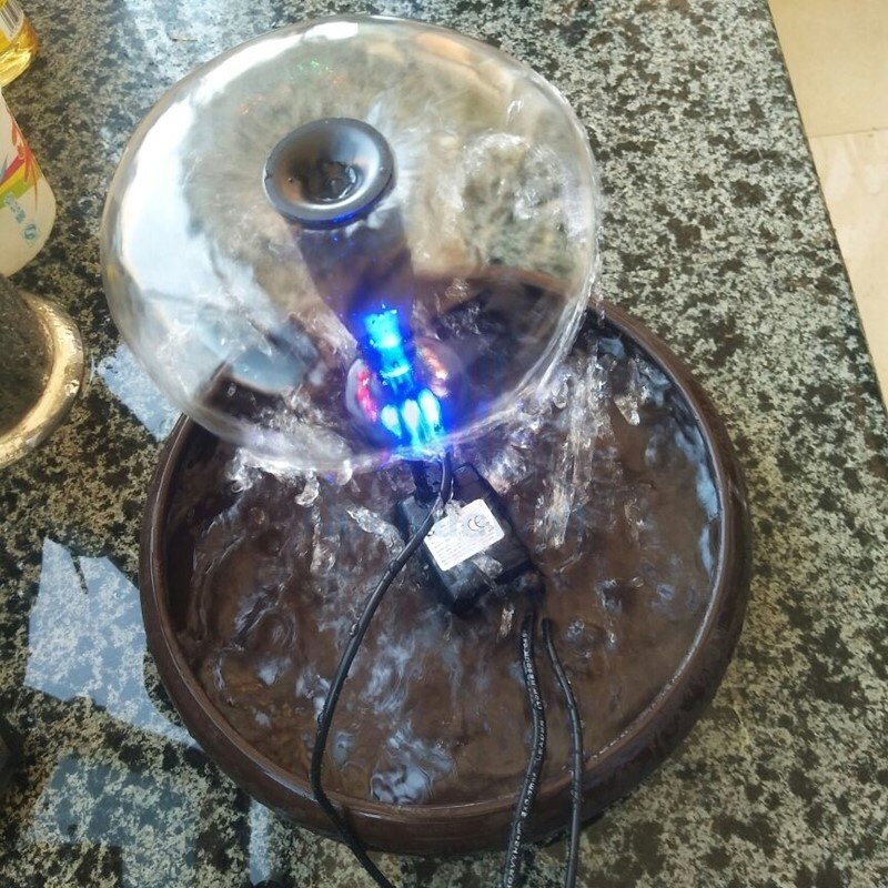 doprowadziło grzyb fontanna 10/15/25/35W pompa głębinowa ogród skalny staw akwarium krajobrazu fontanny rozpylać + rura przedłużająca