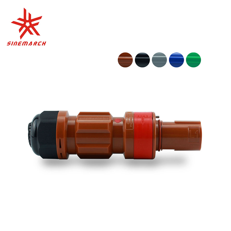 Powerart 400 -Ampere-inline-buchse, einpoliger netzstecker, kompatibel mit powerlock