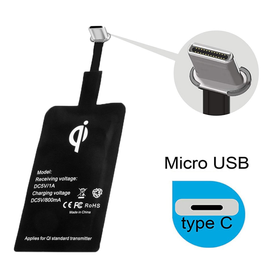 Qi Wireless Charging Kit Charger Receptor Pad Coil Receiver For iphne XS Max XR X 8 For Samsng S10 S9 S8