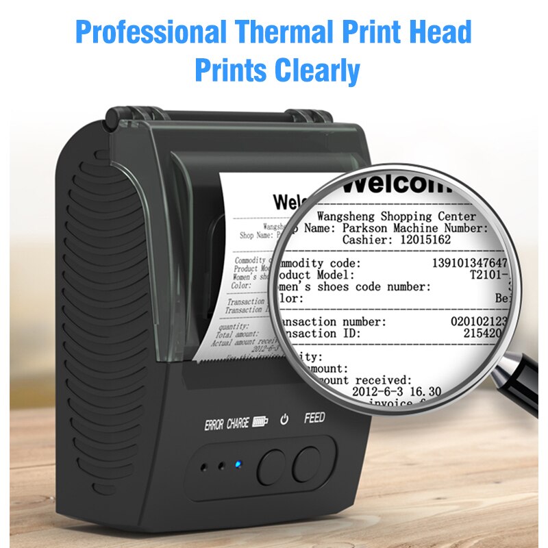 Mini Thermal Printers Portable Receipt Printer Thermal BT 58mm Mobile Phone Android POS PC Pocket Bill Makers Impresora