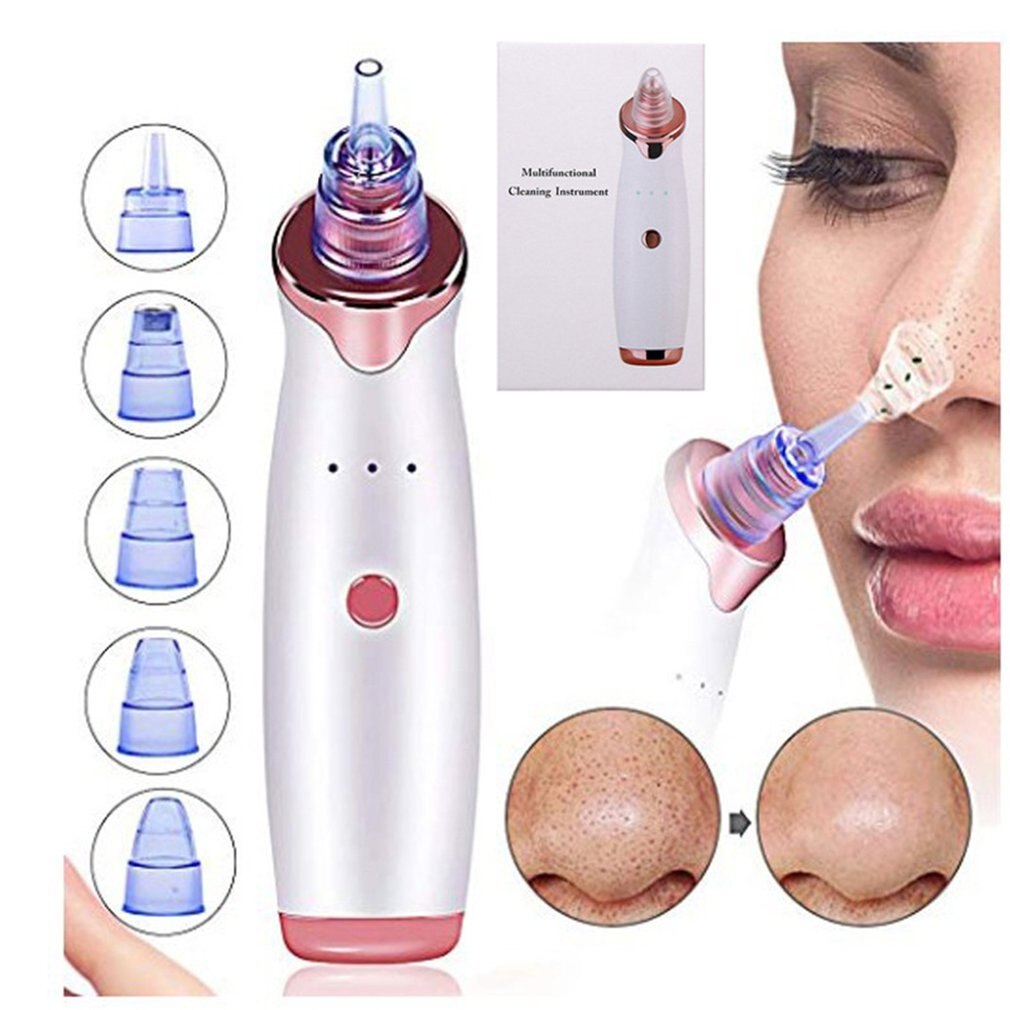 Electric Acne Remover Point Noir Blackhead Vacuum Extractor Tool Black Spots Pore Cleaner Skin Care Facial Pore Cleaner Machine