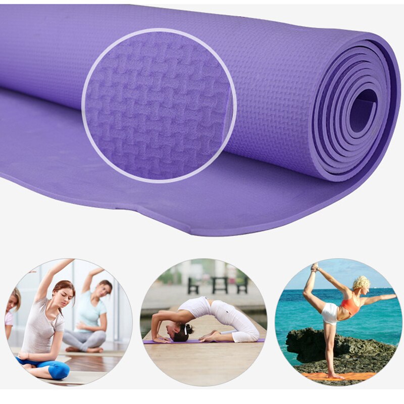 4 stk / sæt 6mm eva yogamåttesæt skridsikre pilates gymnastiksport træning yogamåtter til begyndere fitnessudstyr gymnastikmåtter