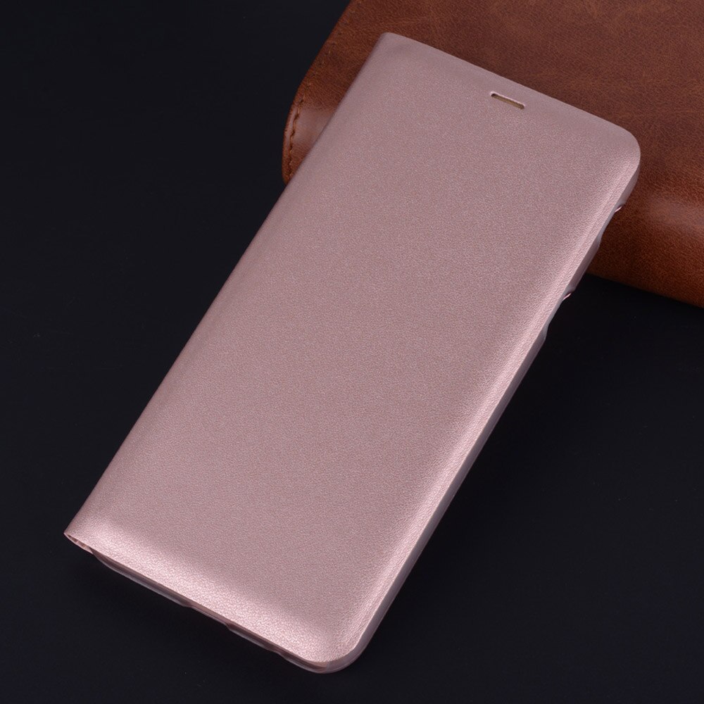 360 Full Cover Leather Phone Case For Samsung Galaxy J6 J 6 SM J600 J600F J600G SM-J600 SM-J600FN Flip Wallet Case Funda: Rose gold