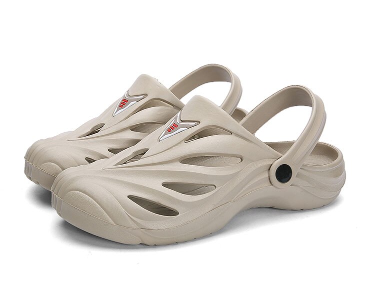 Chaussures de plage pour homme, chaussures Aquo, respirantes, antidérapantes, à la: Gris clair / 44