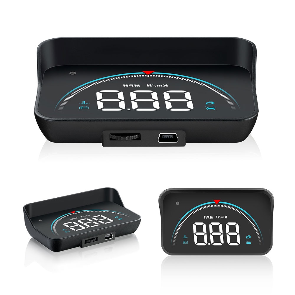 M8 hud head up display bil-styling hud display overhastighed advarsel forrude projektor alarmsystem ordre