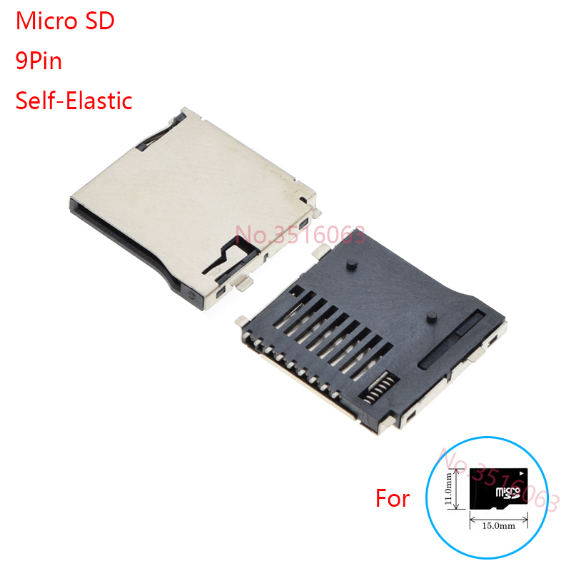 2/5/10Pcs Mini/Micro/Nano SD/Sim Card Holder 6/7/8/9/10Pin Sim Slot Socket Connector Push/Self-Elastic/Pop-Up/Clamshell/Pull-Out