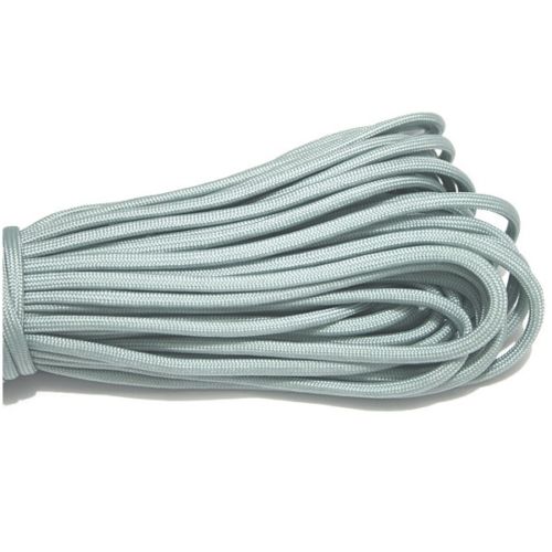 50FT 100FT 550 Parachute Cord Lanyard Tent Rope Mil Spec Type III 7 Strand Paracord For Hiking Camping: Silver Grey