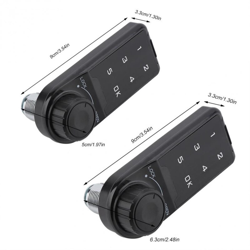 1pcs Electronic Cabinet Lock Press Keypad Password Access Lock (L20) & 1pcs 12V 2A Electric Magnetic Lock 150KG/330Lb Fail Safe