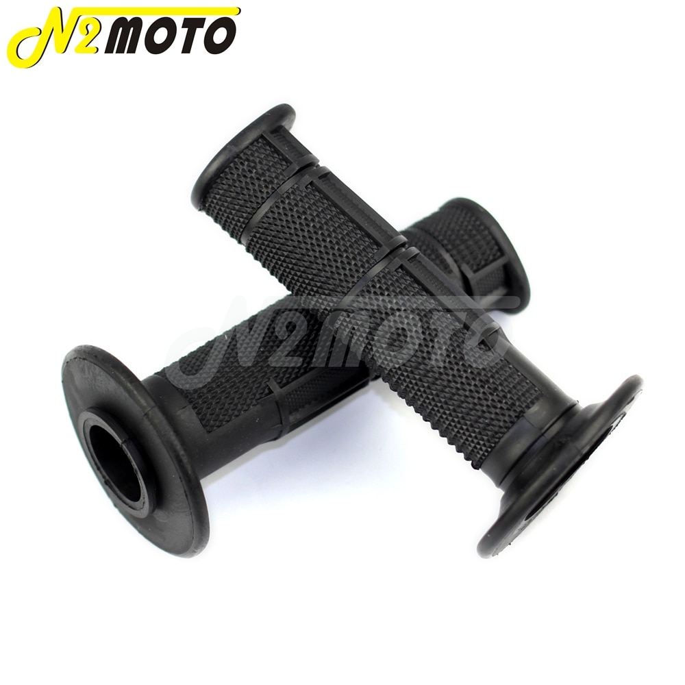Off Road Universal Motorcycle Black Soft Rubber 22mm 7/8" Hand Grips Racing Pit Dirt Bike Motocross For Honda Suzuki Kawasaki