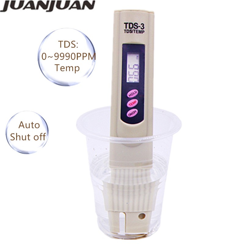 Pen Portable Digital TDS Meter Filter Measuring Water Purity Tester calibrate by HOLD TEMP BOTTON