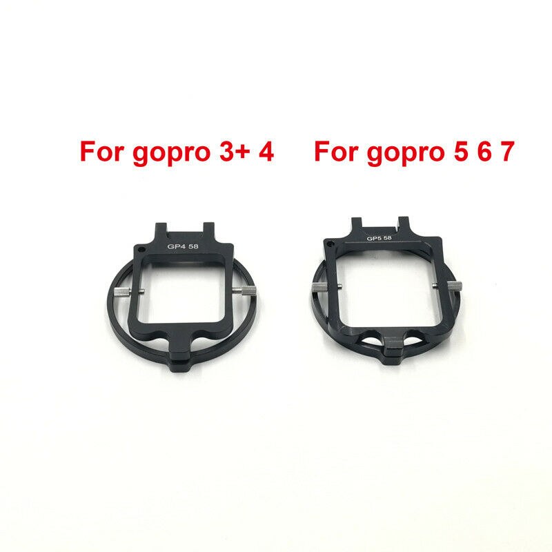 58Mm 16x Close-Up Vergrootglas Macro Rode Lens Filter Voor Gopro Hero 3 + 4 5 6 7 ondoordringbare Case Camera Accessoires