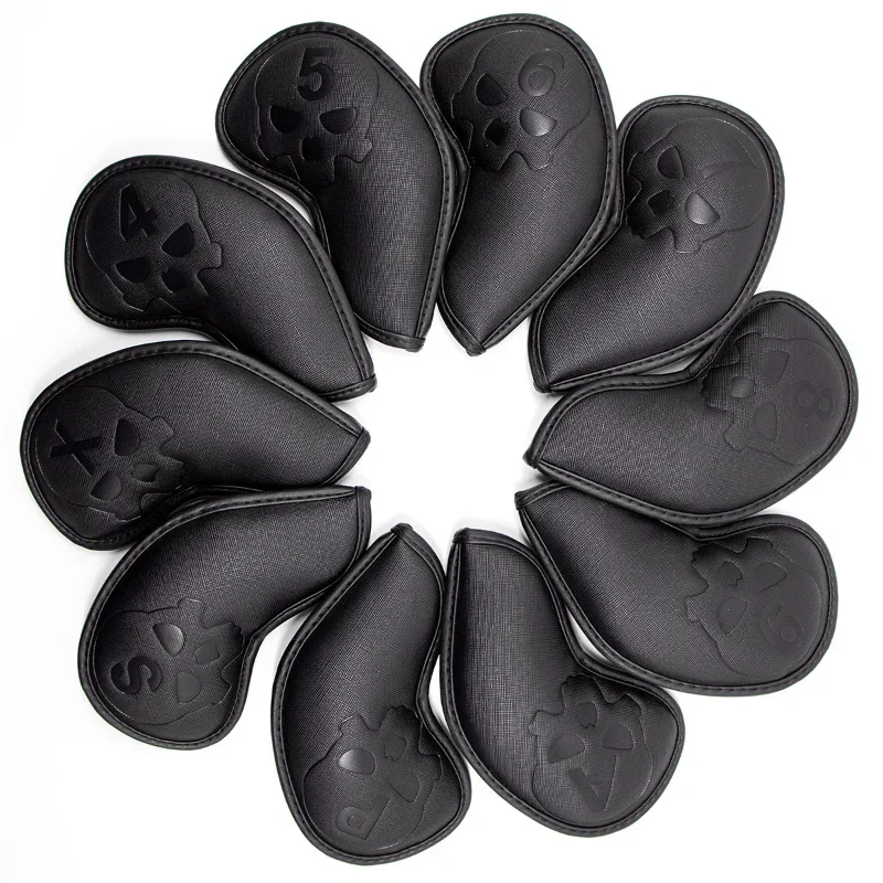 Golf Iron Covers Set 10st Golf Club Iron Club Head Covers Wedge Iron Beschermende Headcover Golf Club Head Covers voor ijzer/driver: Default Title