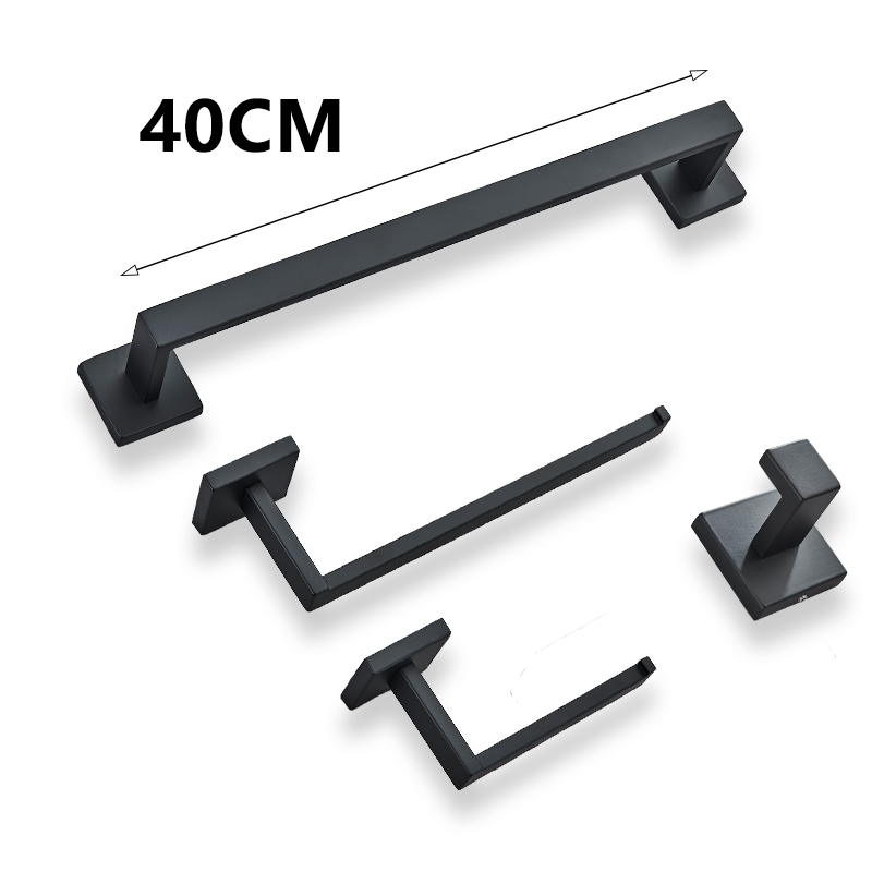 Bad Zubehör Set Matte Schwarz Wand Regal Wc Rollen Papier Halter Robe Haken Aufhänger Handtuch Schiene Bar Rack Ring Bad Hardware: Lila